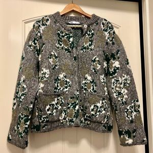 ZARA Floral Jacquard Knit Cardigan | Size S